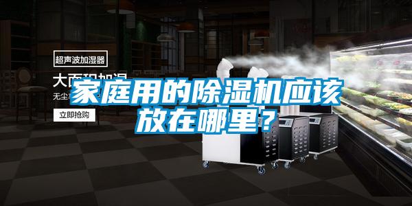家庭用的除濕機應該放在哪里？