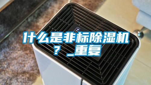什么是非標除濕機？_重復