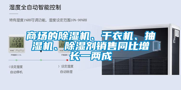 商場的除濕機、干衣機、抽濕機、除濕劑銷售同比增長一兩成