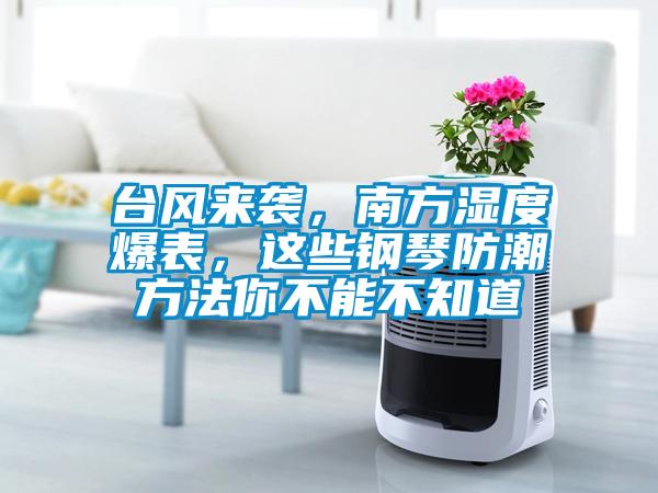 臺風來襲，南方濕度爆表，這些鋼琴防潮方法你不能不知道