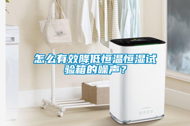 怎么有效降低恒溫恒濕試驗箱的噪聲？