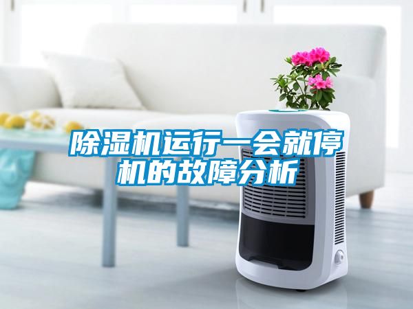 除濕機運行一會就停機的故障分析